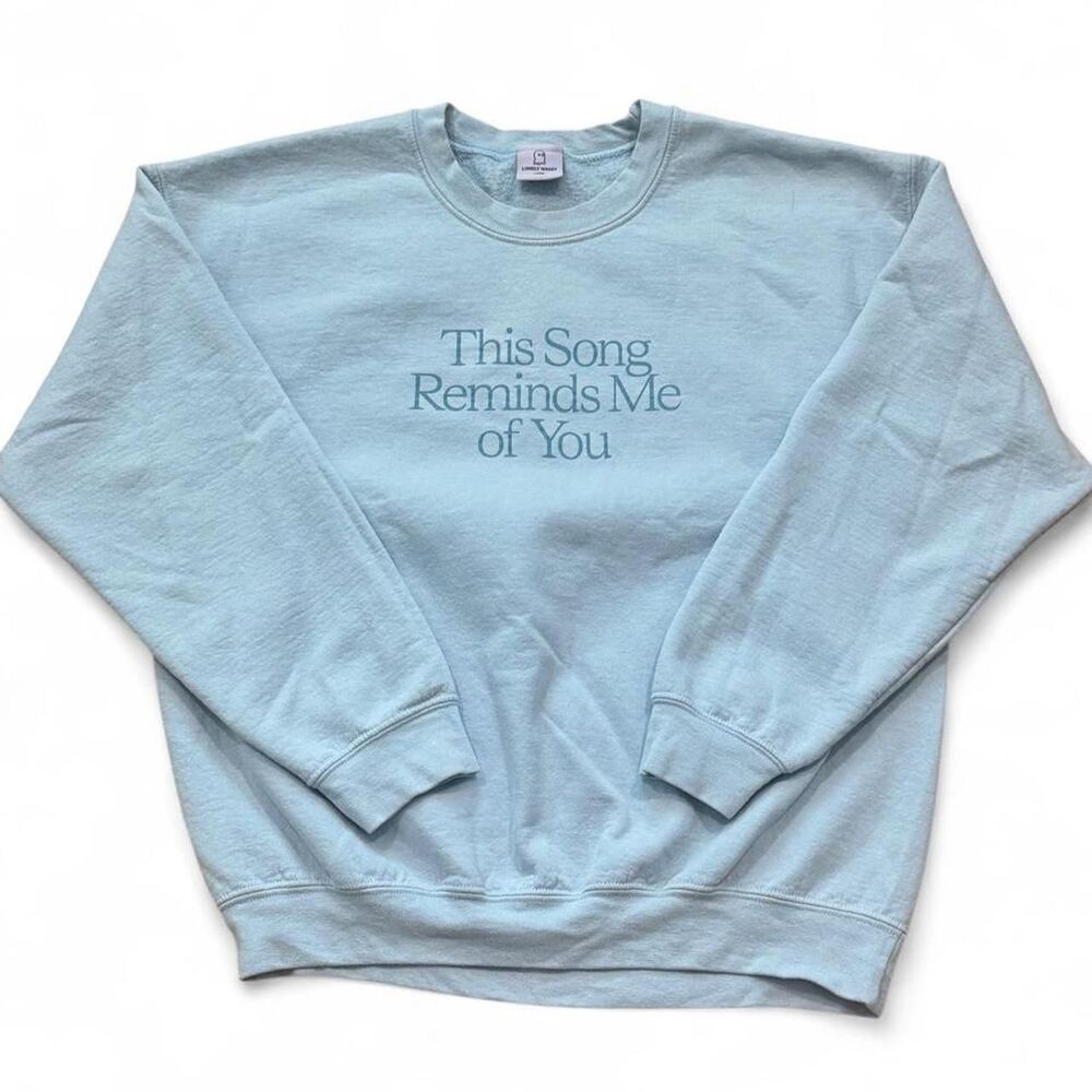 Lonely Ghost “This Song Reminds Me of You” Crewneck Sweatshirt – Size L